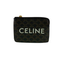 Celine Triomphe Coin Case Brown