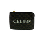 Celine Triomphe Coin Case Brown