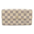 Louis Vuitton Damier Azur Portefeuille Sarah Bifold Long Wallet