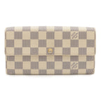 Louis Vuitton Damier Azur Portefeuille Sarah Bifold Long Wallet