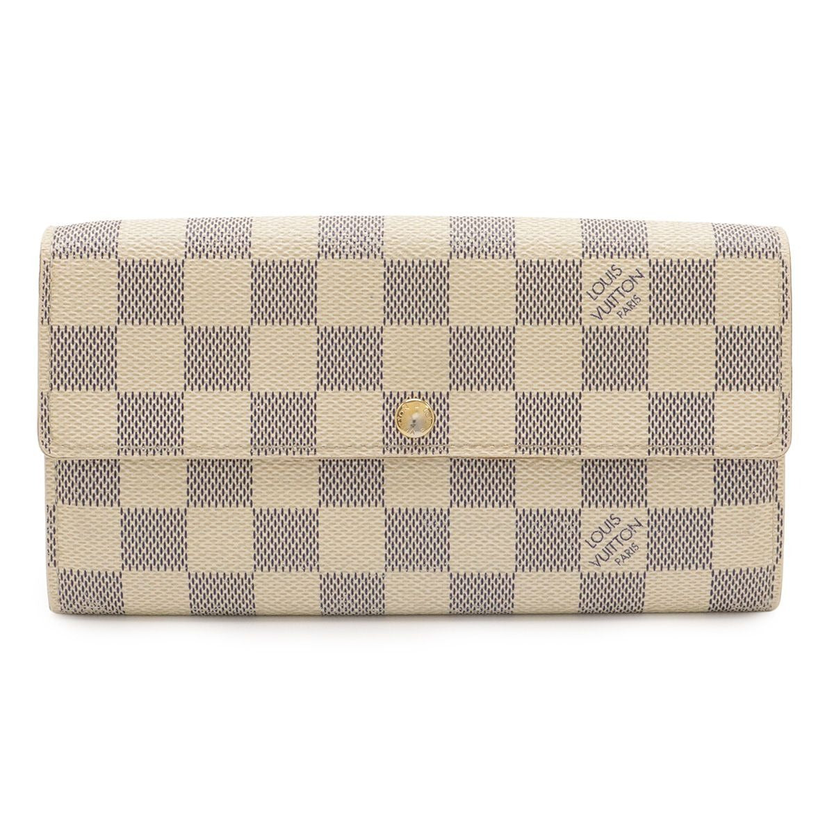 Louis Vuitton Damier Azur Portefeuille Sarah Bifold Long Wallet