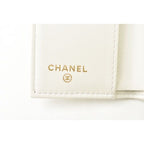 Chanel Wallet Trifold Mini Boy Caviar Leather Off White — view 7
