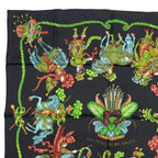 Hermes Scarf Silk Carre 90 les Feres du Roi Soleil Celebration of the Sun King — view 2