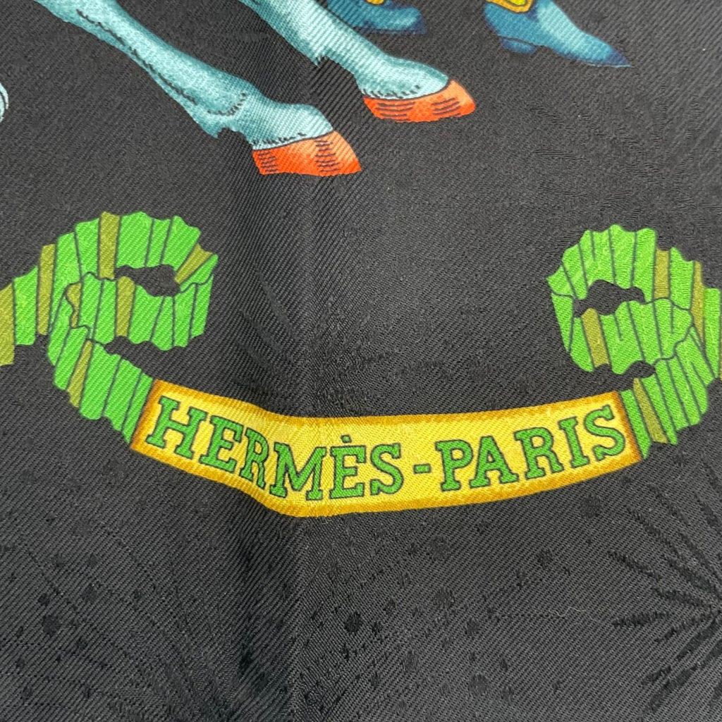 Hermes Scarf Silk Carre 90 les Feres du Roi Soleil Celebration of the Sun King — view 6