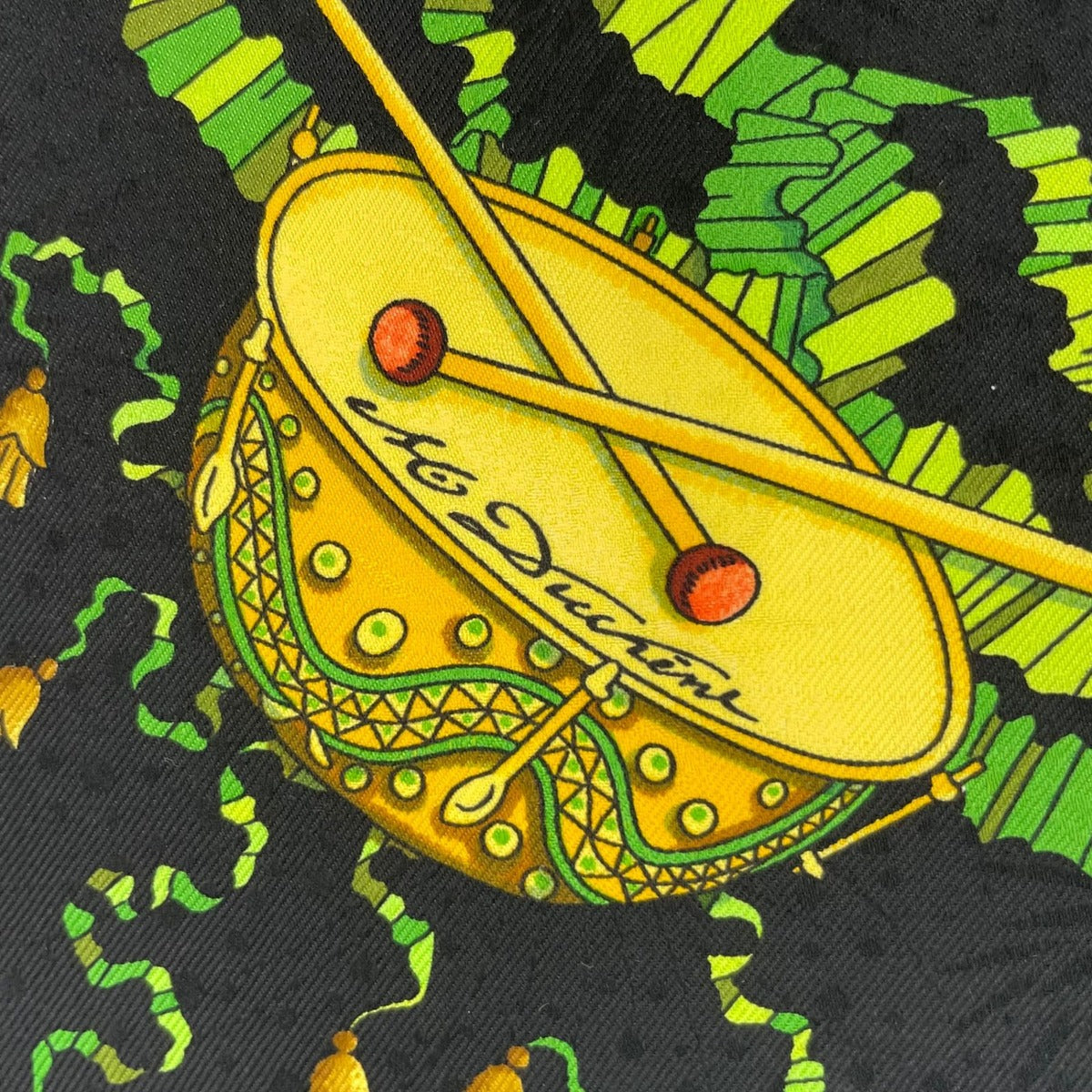 Hermes Scarf Silk Carre 90 les Feres du Roi Soleil Celebration of the Sun King — view 8