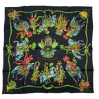Hermes Scarf Silk Carre 90 les Feres du Roi Soleil Celebration of the Sun King