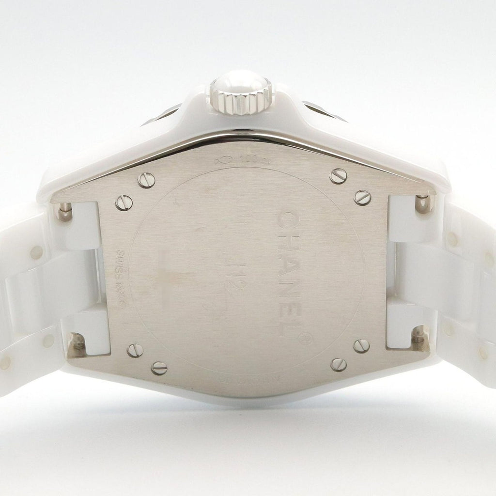 Chanel Watch Silver Ceramic Diamond — view 5