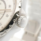 Chanel Watch Silver Ceramic Diamond — view 6