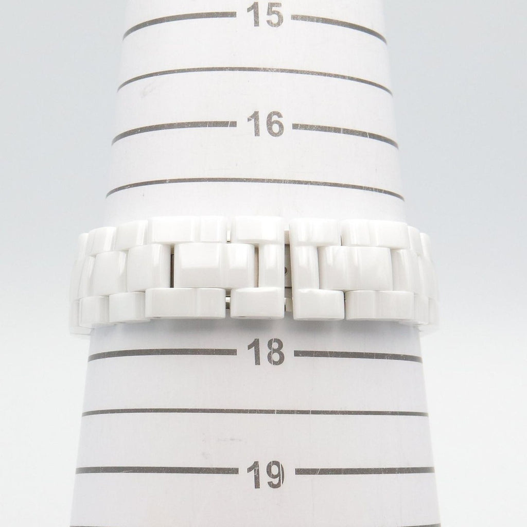 Chanel Watch Silver Ceramic Diamond — view 7