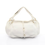 Celine Handbag Bittersweet White Leather Medium