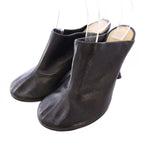 Bottega Veneta Mules Round Toe High Heel Leather One Color 36.5 Black BB
