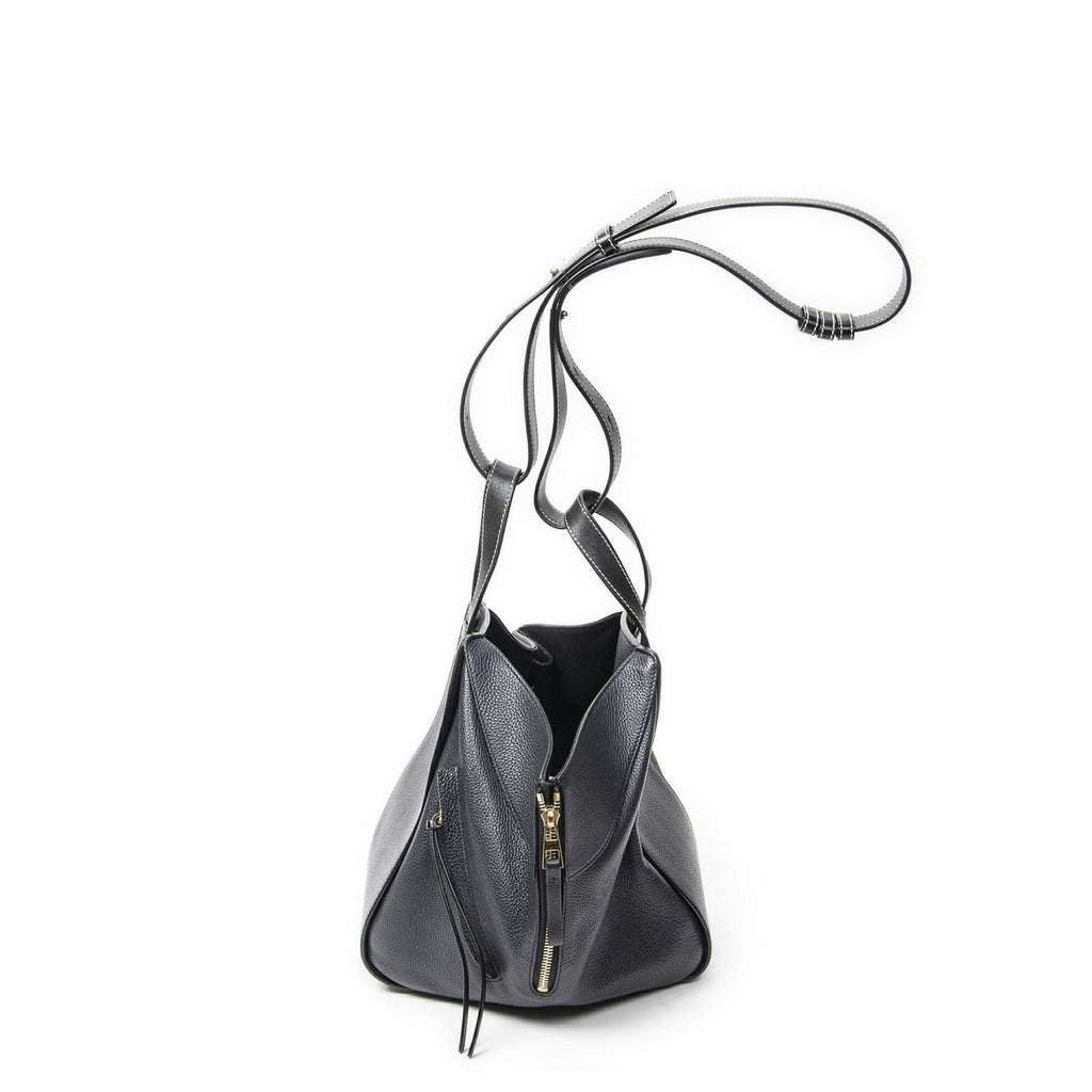 Loewe Small Hammock Navy Grain Calfskin Leather — view 3