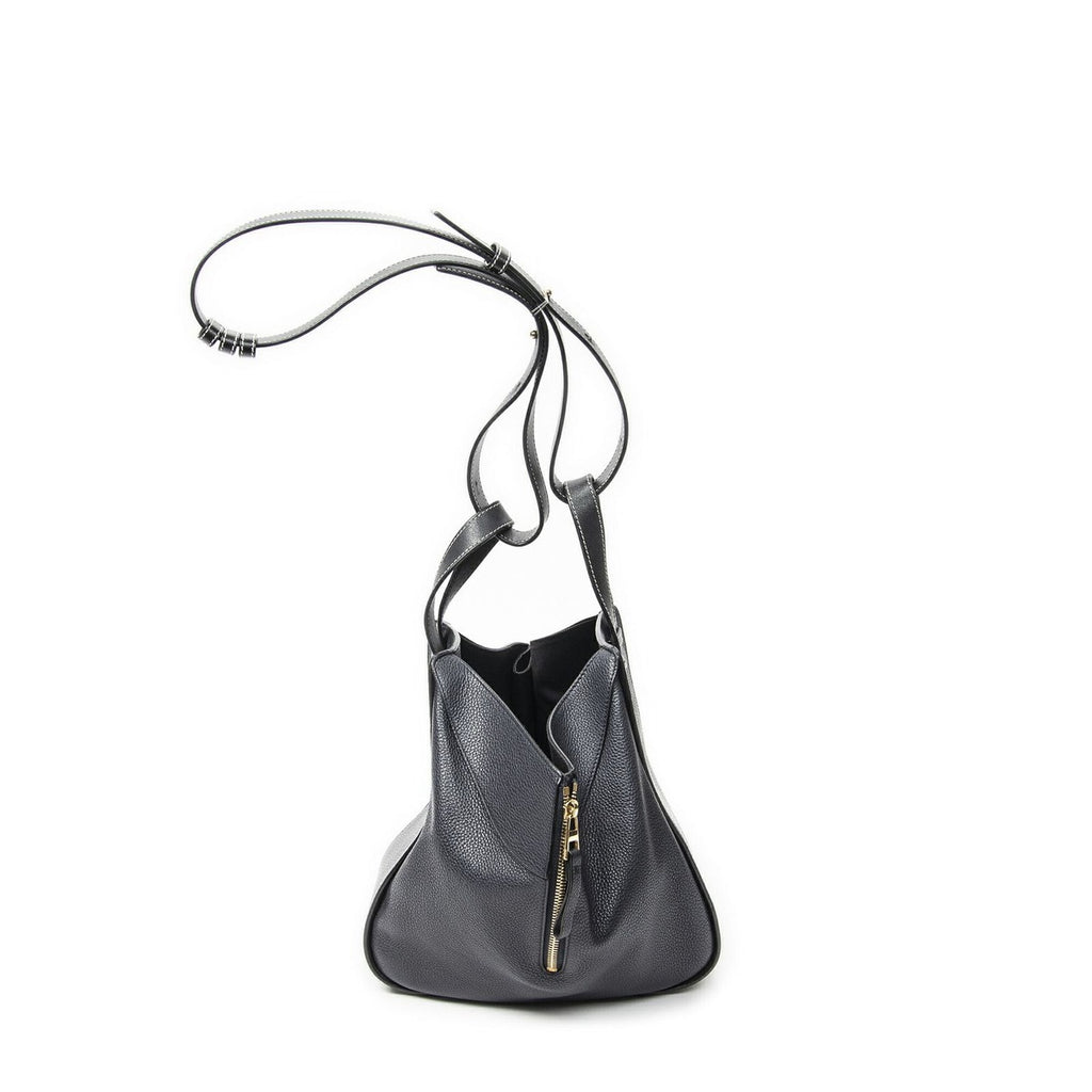 Loewe Small Hammock Navy Grain Calfskin Leather — view 4