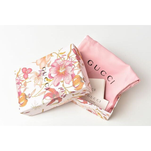 Gucci Mini Wallet Fold Over Flora Limited Edition Canvas Rose — view 8