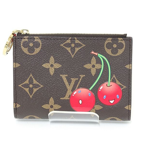 Louis Vuitton LV TM Portefeuille Lisa Monogram Cherry Bifold Brown Multicolor