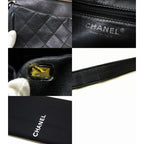 Chanel Bag Shoulder Black Leather 10 Wild Stitch Quilted — view 6
