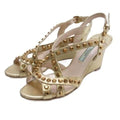 Prada Studded Sandals Gold 35