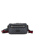 Gucci GG Supreme Sherry Line Body Bag Belt Waist Black Multicolor