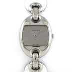 Gucci Watch Marina 121.5 Mirror Surface Dial Oval Link Bracelet