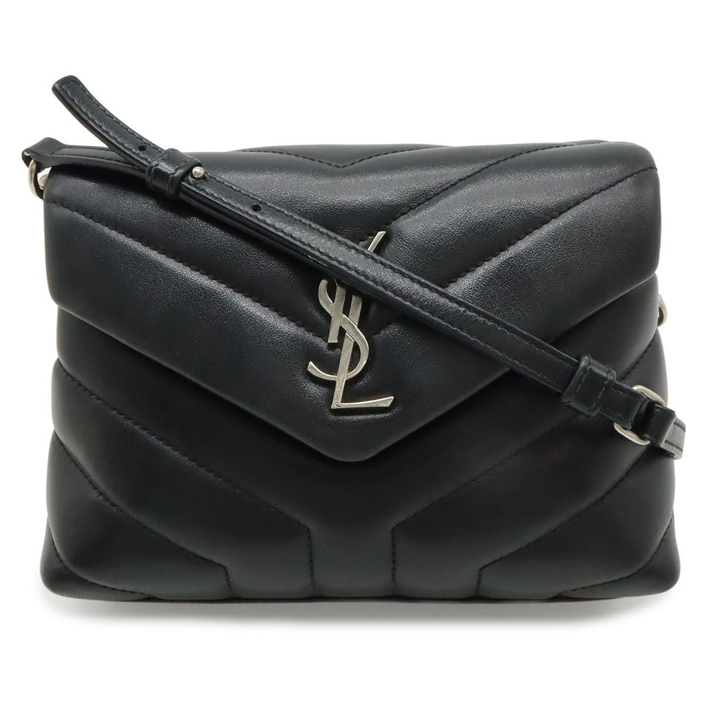 Saint Laurent Paris YSL Monogram Loulou Toy Shoulder Bag Leather Black