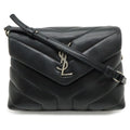 Saint Laurent Paris YSL Monogram Loulou Toy Shoulder Bag Leather Black