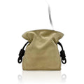Loewe 2-Way Drawstring Bag Flamenco Knot Beige Dark Brown