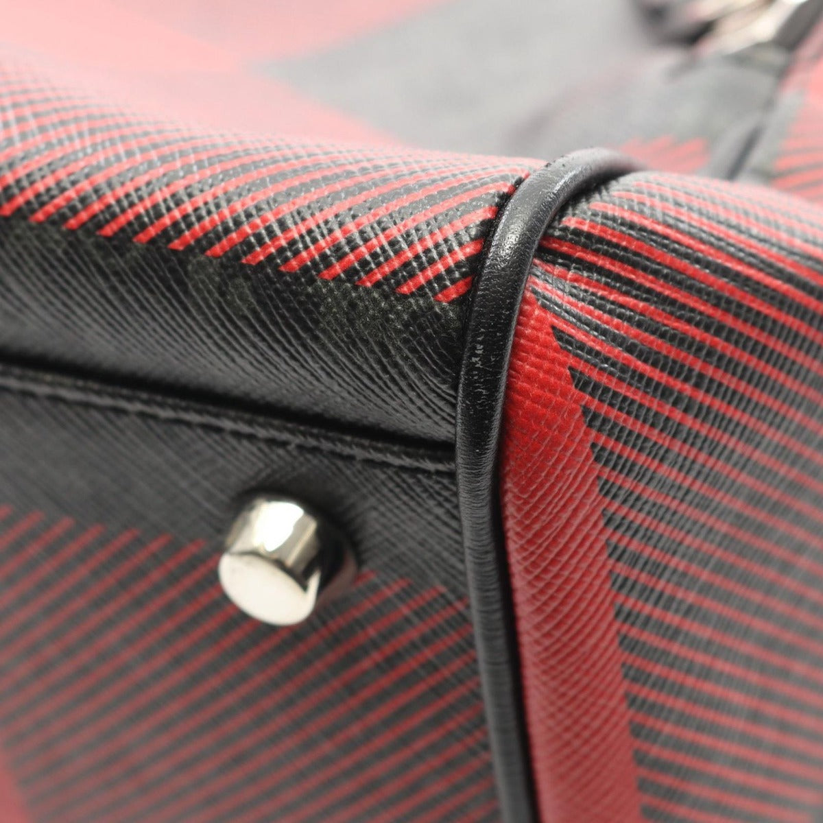 Dior Waist Bag Red Black Canvas Leather Homme — view 5