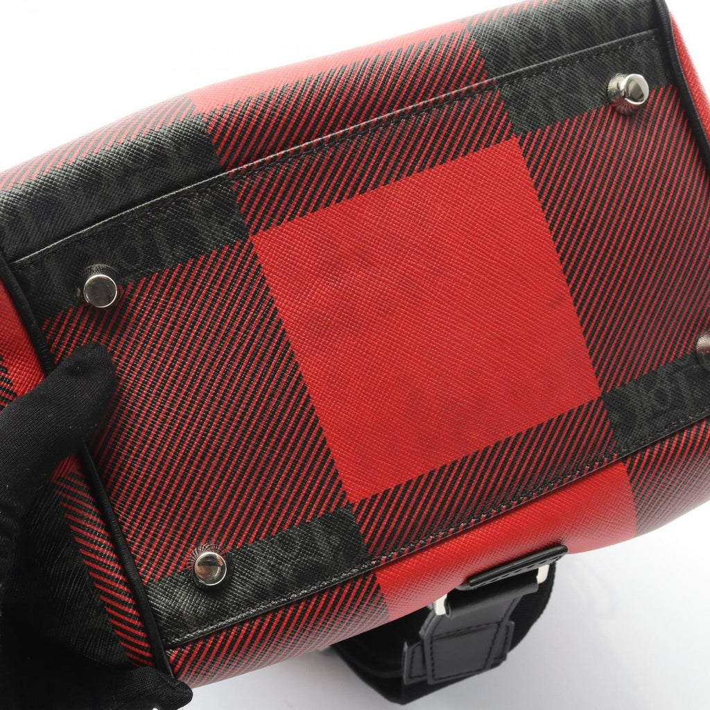 Dior Waist Bag Red Black Canvas Leather Homme — view 6