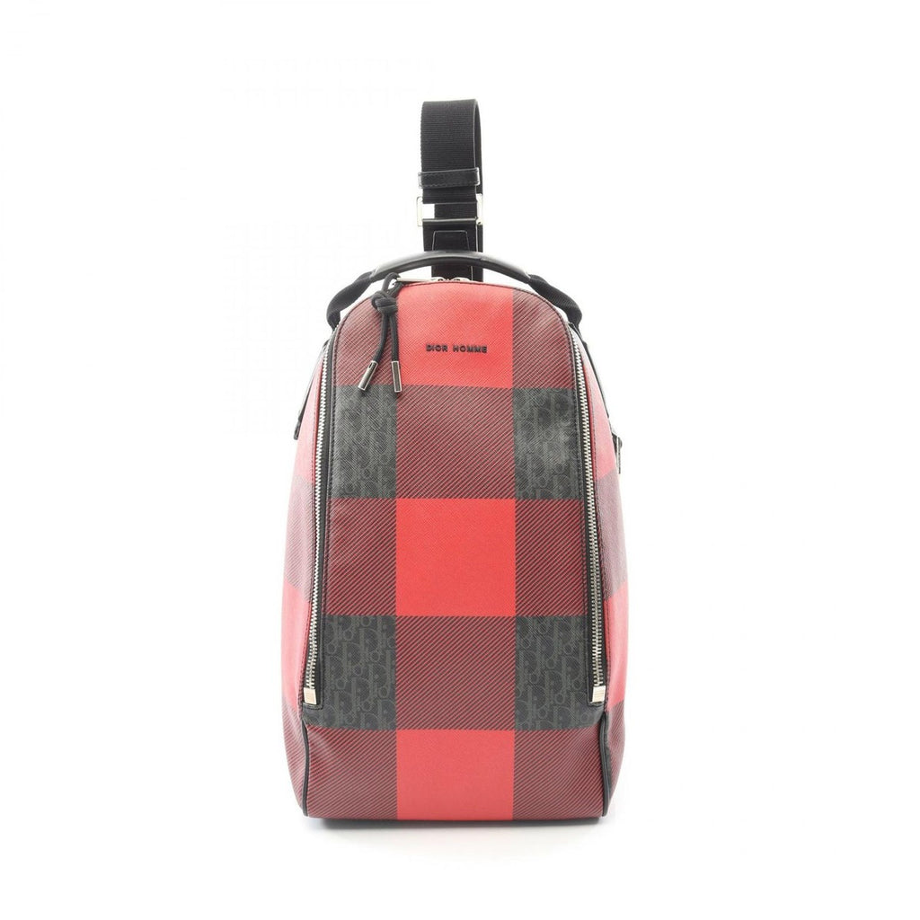 Dior Waist Bag Red Black Canvas Leather Homme
