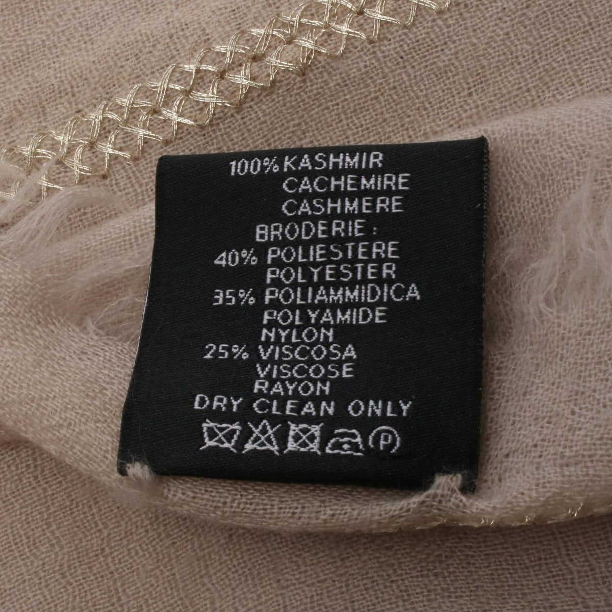 Chanel Shawl CC Logo Cashmere — view 3