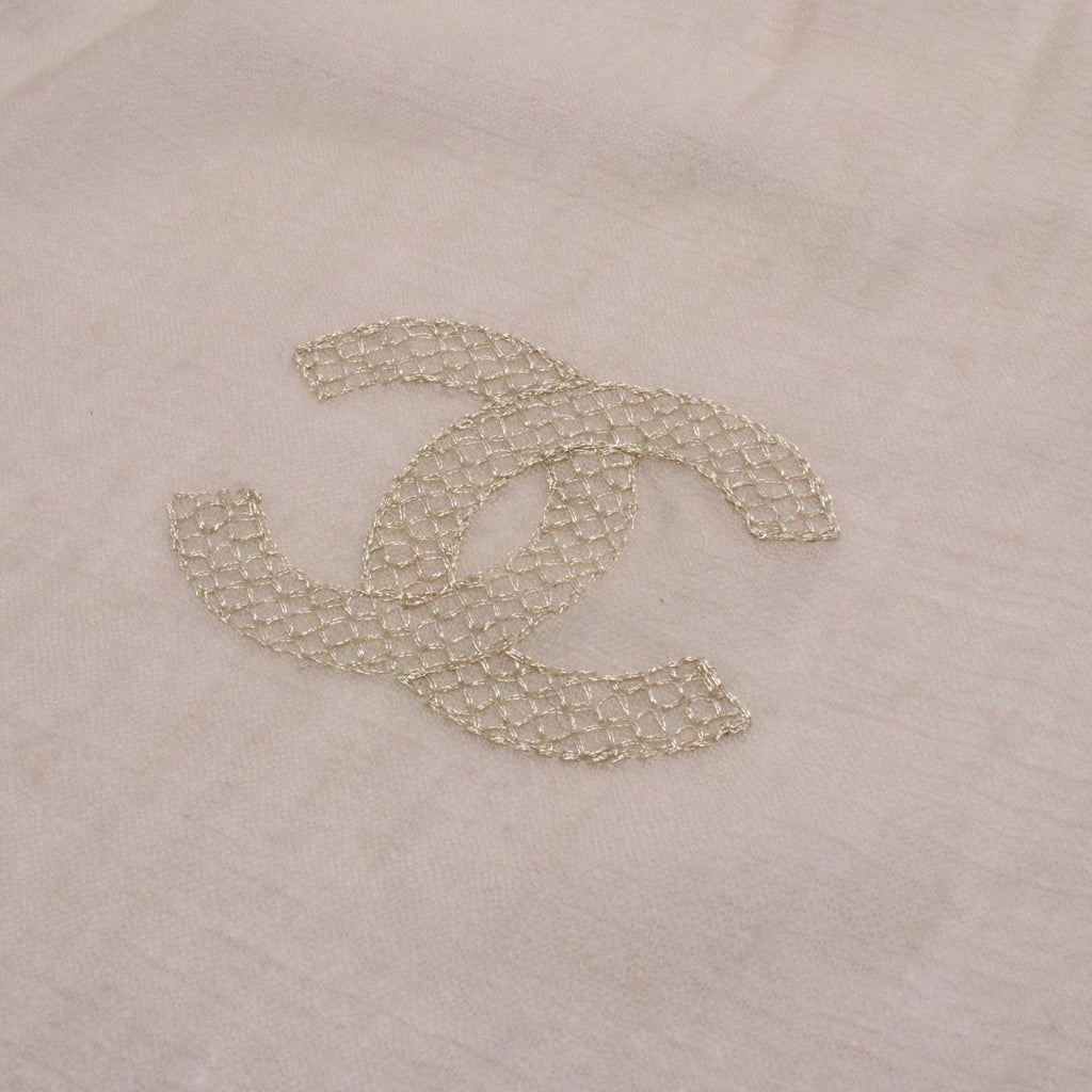 Chanel Shawl CC Logo Cashmere — view 8