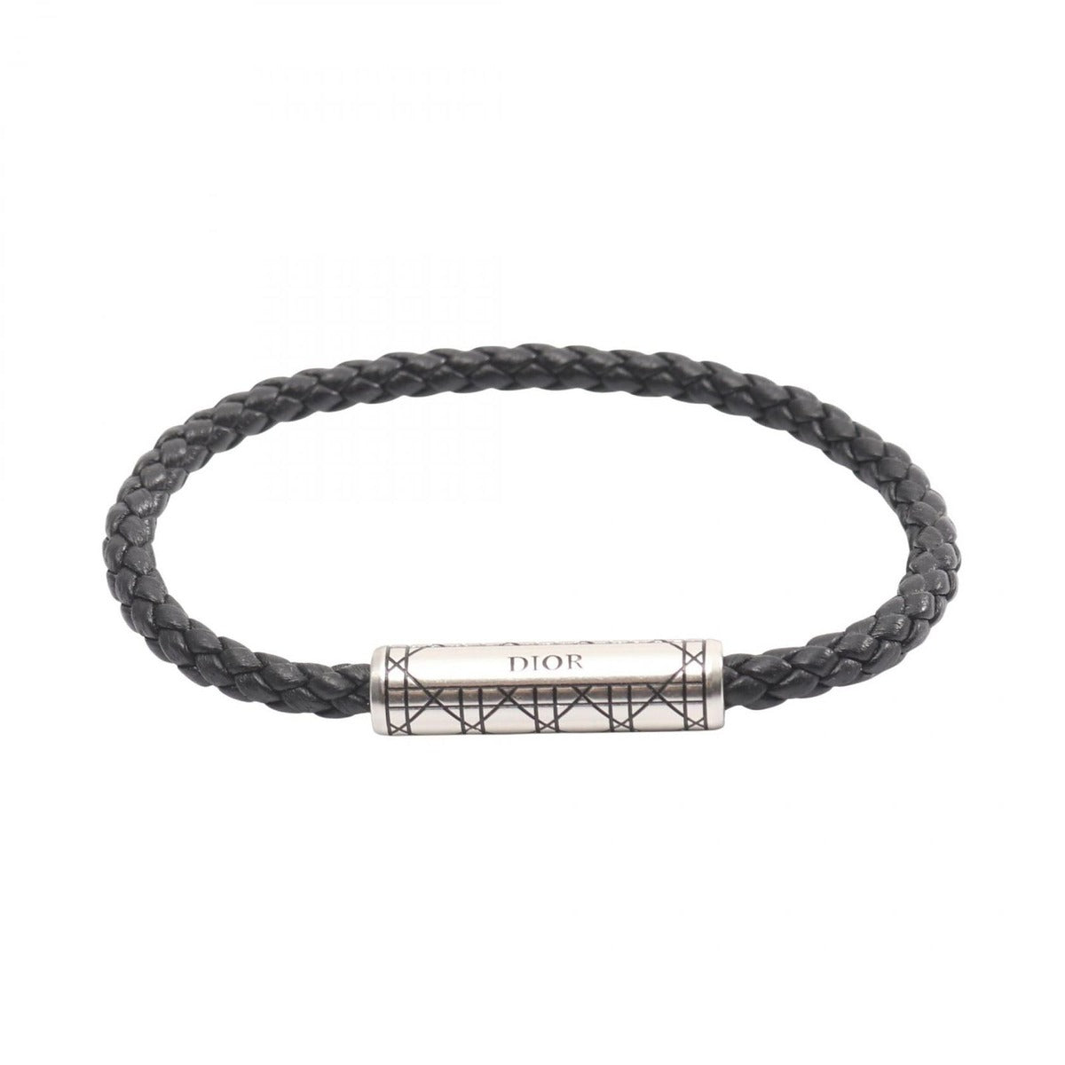 Dior Bracelet Cannage Leather Stainless Steel