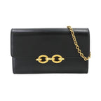 Saint Laurent Le Maillon Chain Wallet Leather Black Gold Shoulder Bag