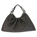 Gucci Black GG Canvas Handbag