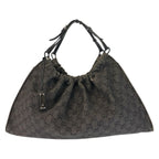 Gucci Black GG Canvas Handbag