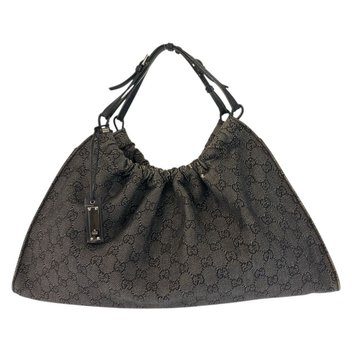 Gucci Black GG Canvas Handbag