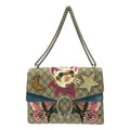 Gucci Dionysus GG Supreme Suede Embroidery Chain Shoulder Bag