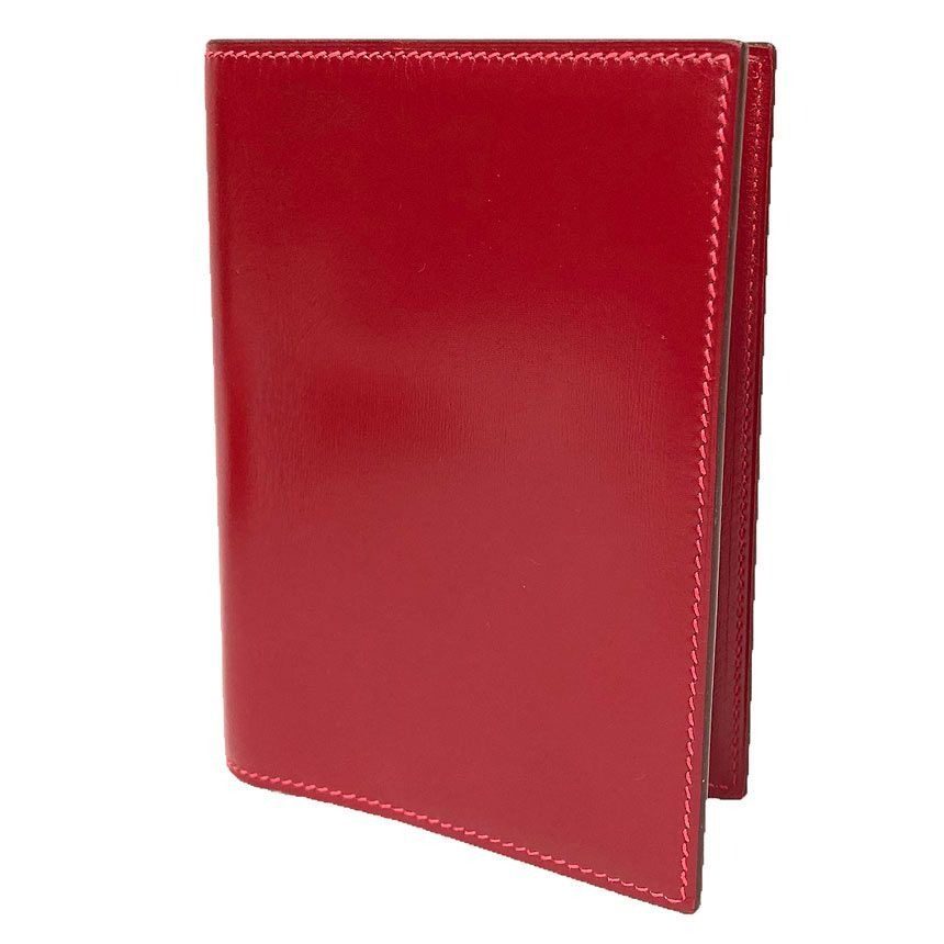 Hermes Agenda GM Notebook Cover Calfskin Leather Red