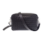 Bottega Veneta Intrecciato Camera Shoulder Bag Calf Black