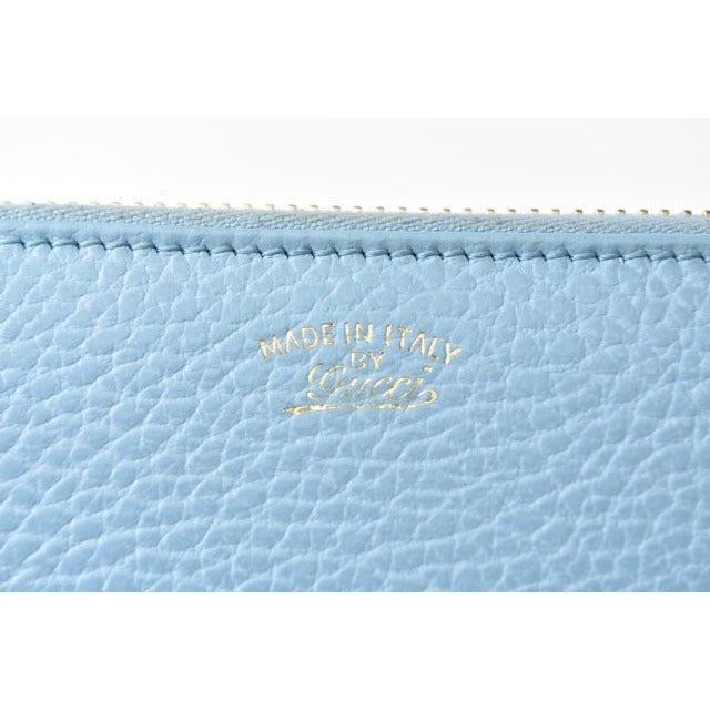 Gucci Coin Case Card Mini Wallet Light Blue — view 5