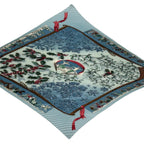 Hermes Scarf Pleated Silk Neige D'antan Last Year's Snow Blue — view 4