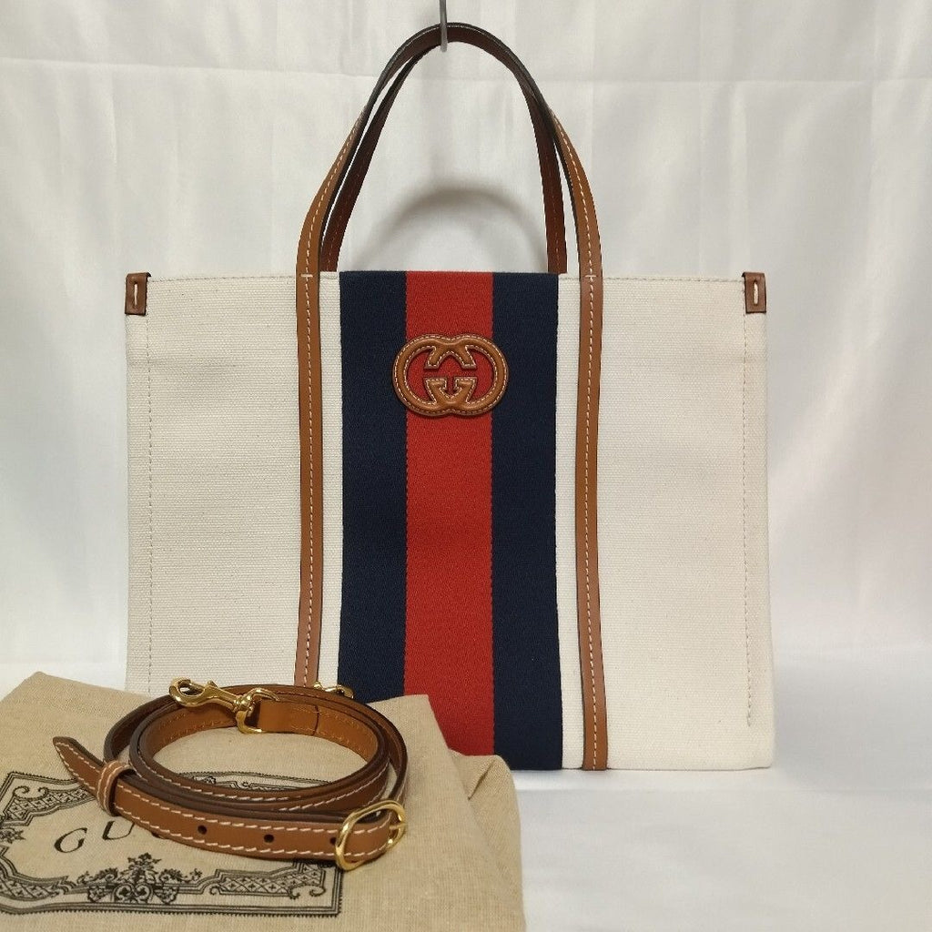 Gucci Sherry Handbag White