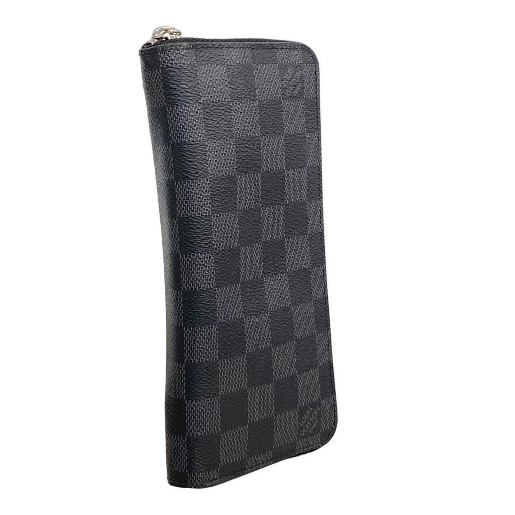 Louis Vuitton Wallet Damier Graphite Zippy Vertical Gray Black — view 2