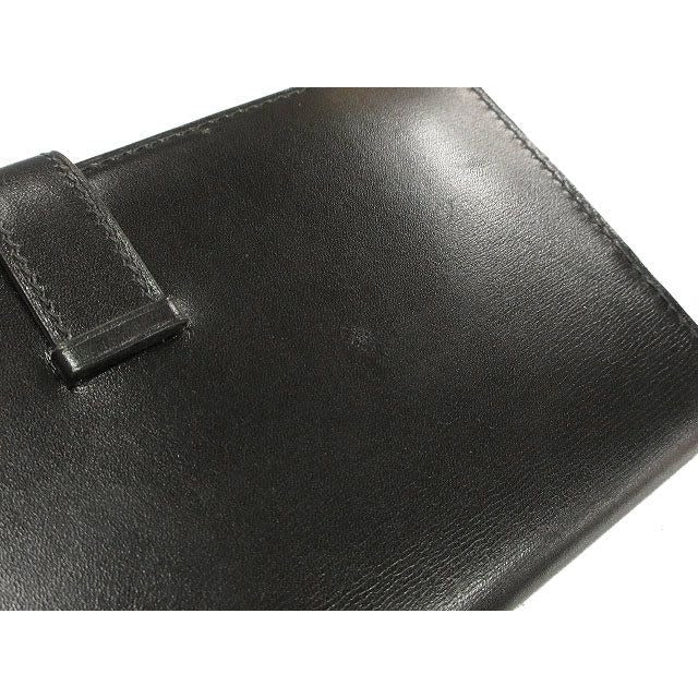 Hermes Classic Bearn Wallet Black Gold — view 4