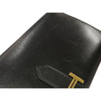 Hermes Classic Bearn Wallet Black Gold — view 5