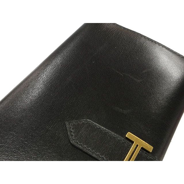 Hermes Classic Bearn Wallet Black Gold — view 5