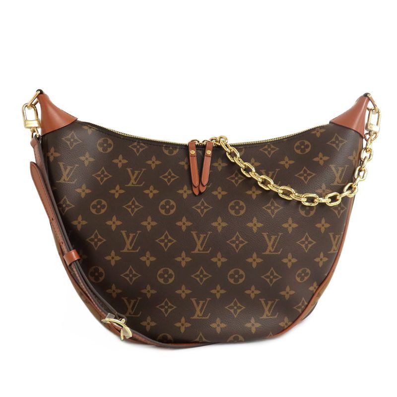 Louis Vuitton Loup Hobo Monogram Reverse Shoulder Bag Brown