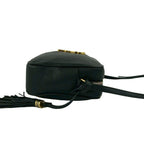 Saint Laurent Paris YSL Logo Leather Tassel Mini Shoulder Bag Pochette Black — view 6