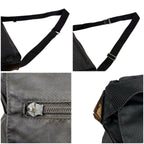 Prada Triangle Logo Cross Black Nero Tessuto Shoulder Bag — view 9
