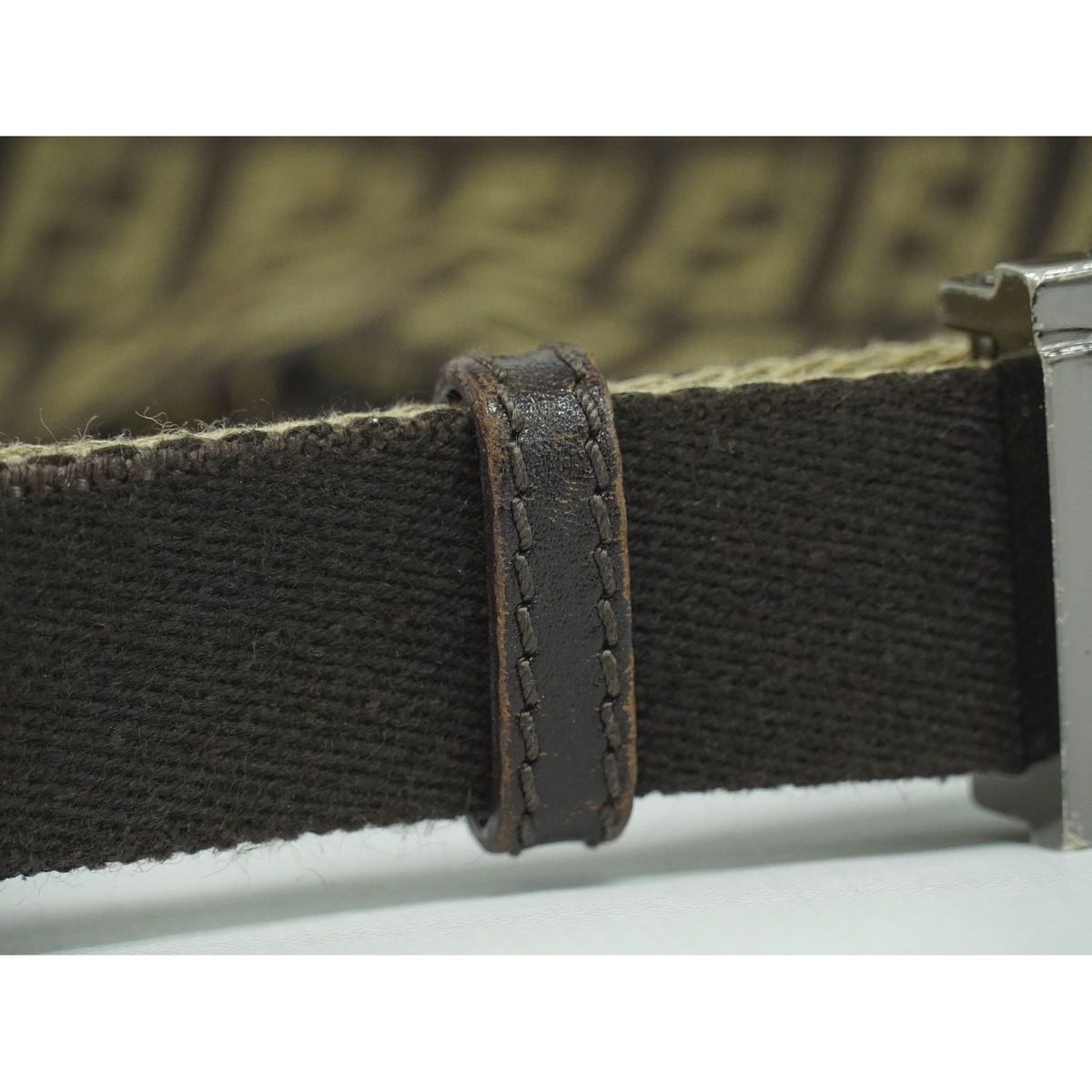 Fendi Zucchino Shoulder Bag Pochette Canvas Brown — view 5
